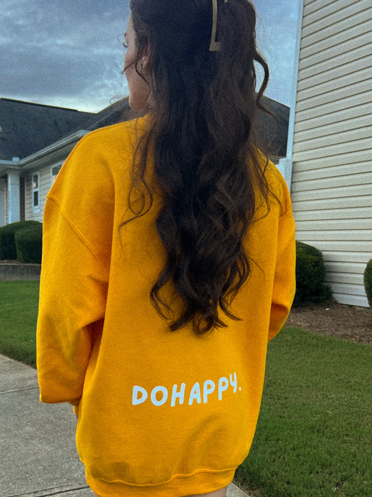 "Don't Worry, Do Happy” Crewneck Sweatshirt