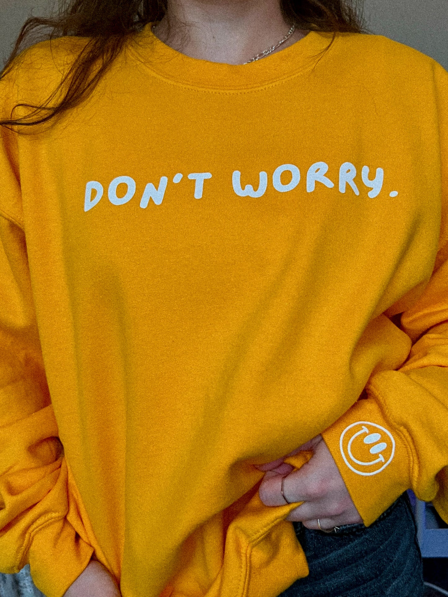 "Don't Worry, Do Happy” Crewneck Sweatshirt